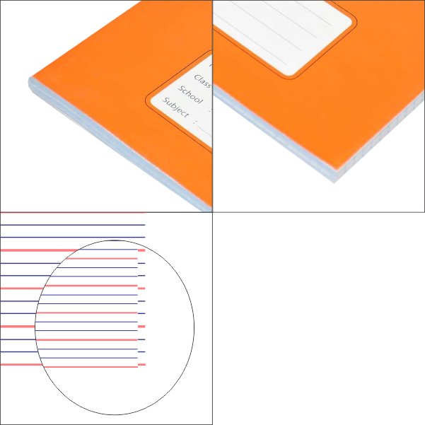 200-page Exercise Book Four Line Lm/rm