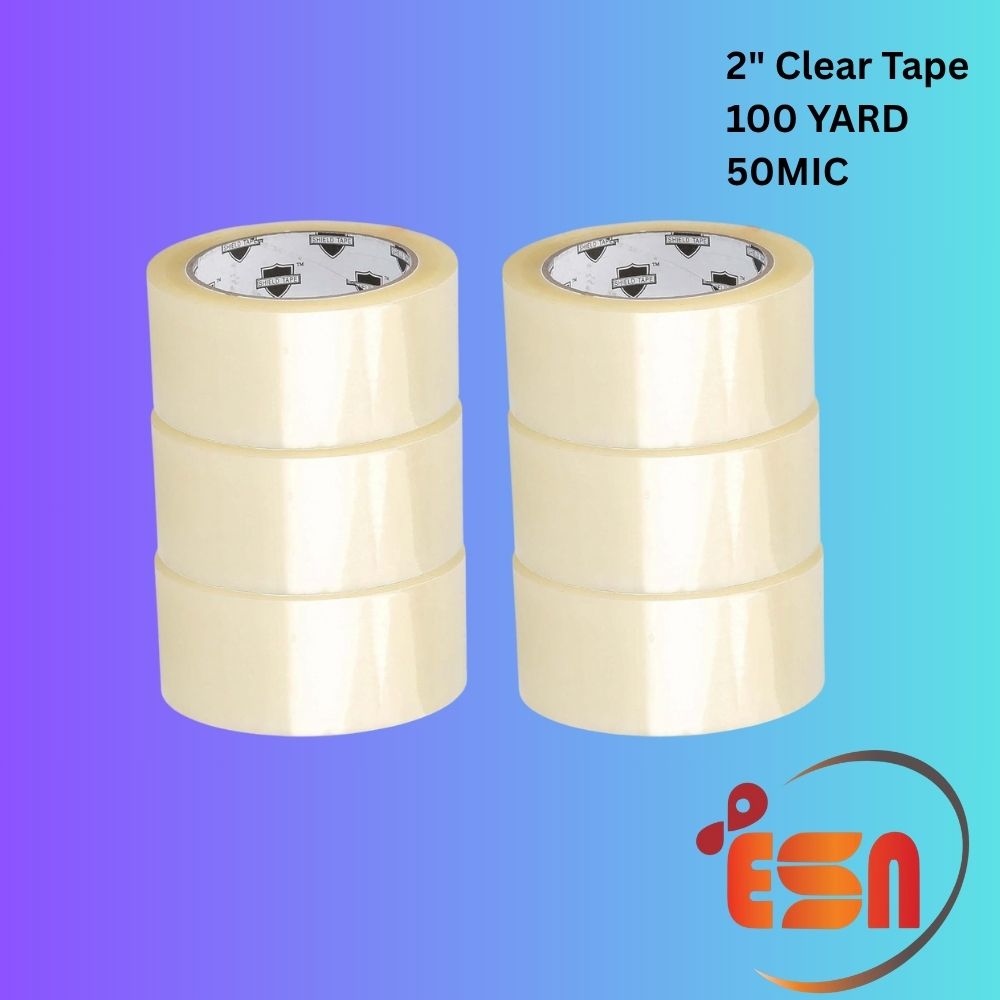 2" Clear Tape 100 YARD /50MIC