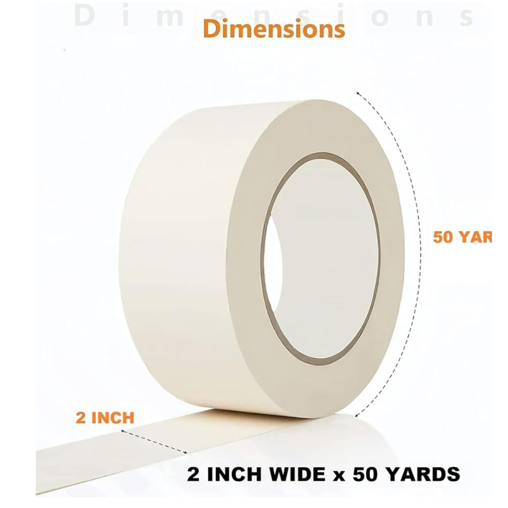 2" Masking Tape White 50 Yard