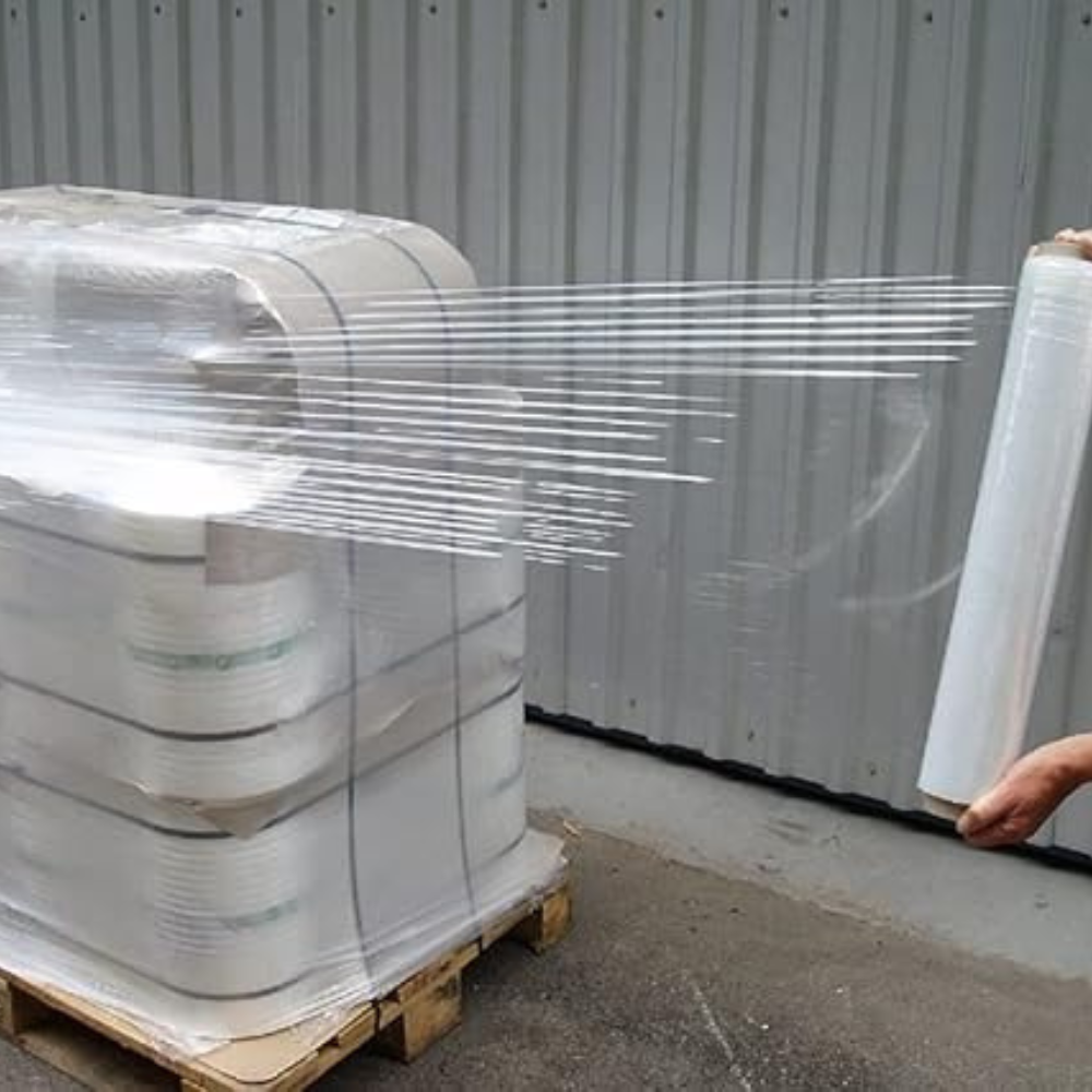 Clear Stretch Films Rolls 1.5kg - 400g Core (gross including 1.5 core)