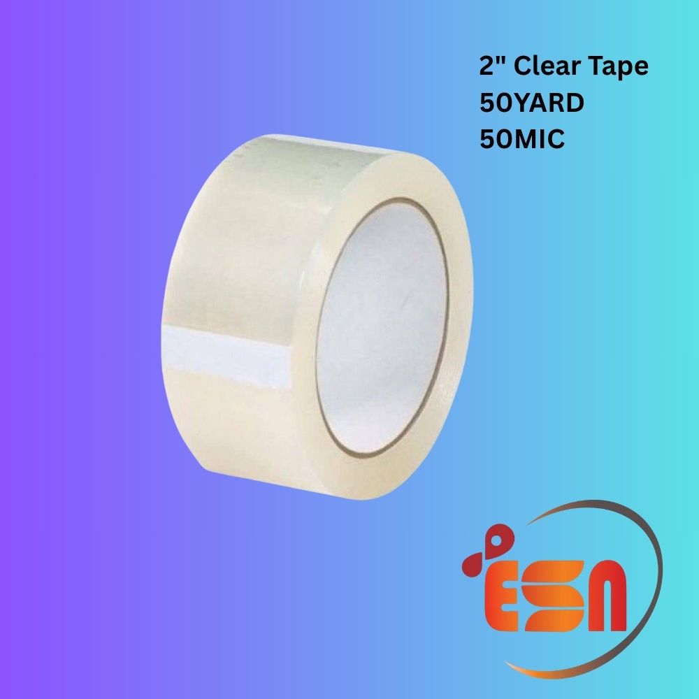 2" Clear Tape 50 YARD /50MIC
