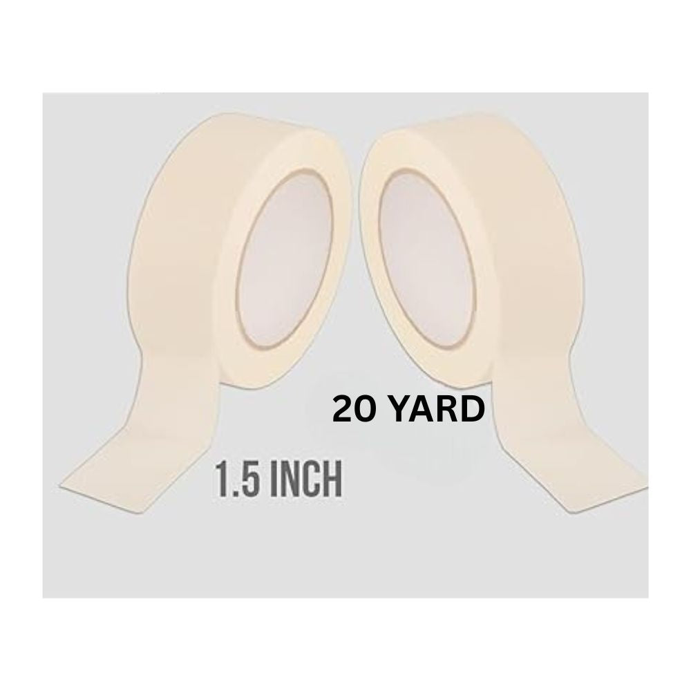 1.5" Masking Tape White 20 YARD