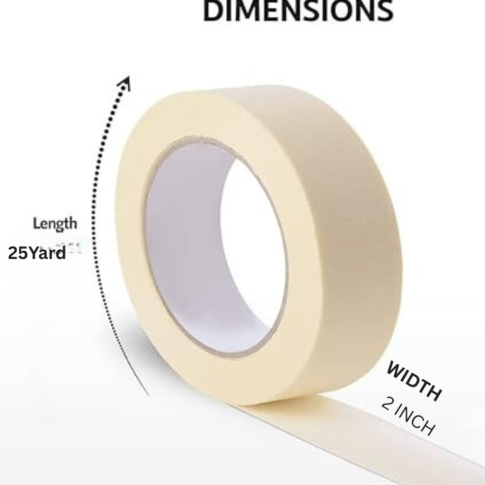 2" Masking Tape White 25 Yard