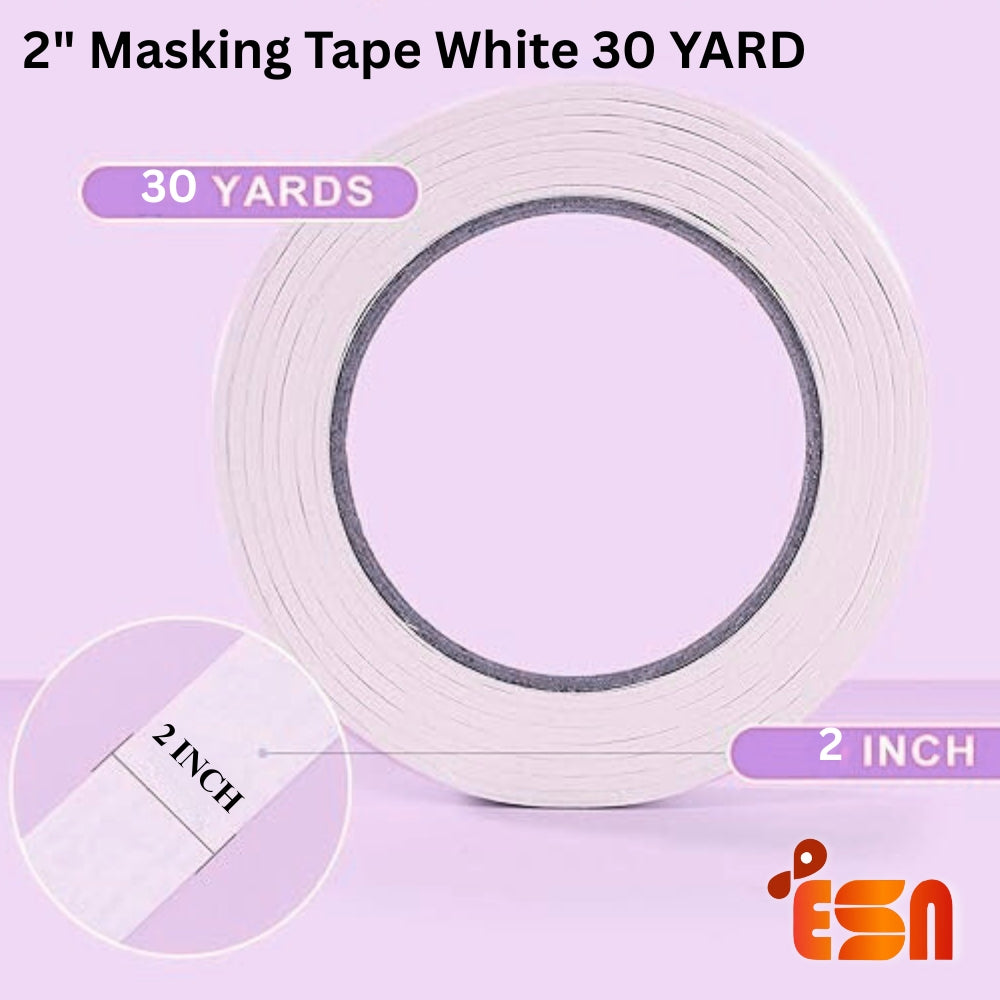 2" Masking Tape White 30 Yard