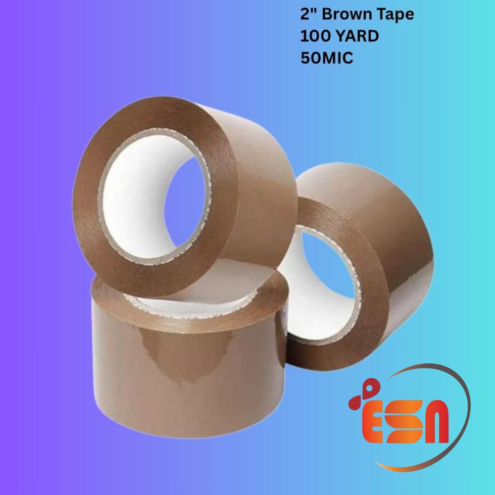 2" BROWN Tape 100YARD /50MIC