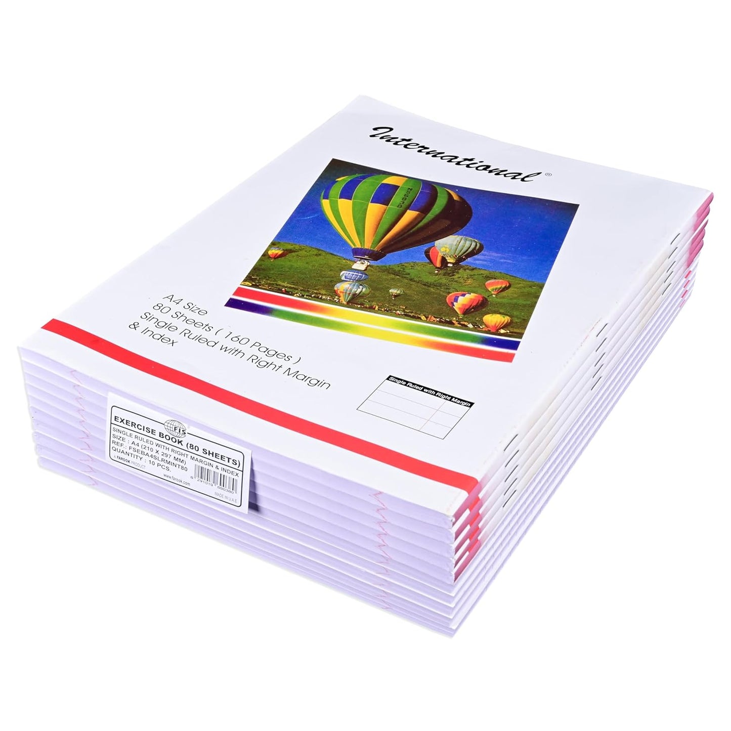 A4 Single Line Exercise Book 100 Sheets