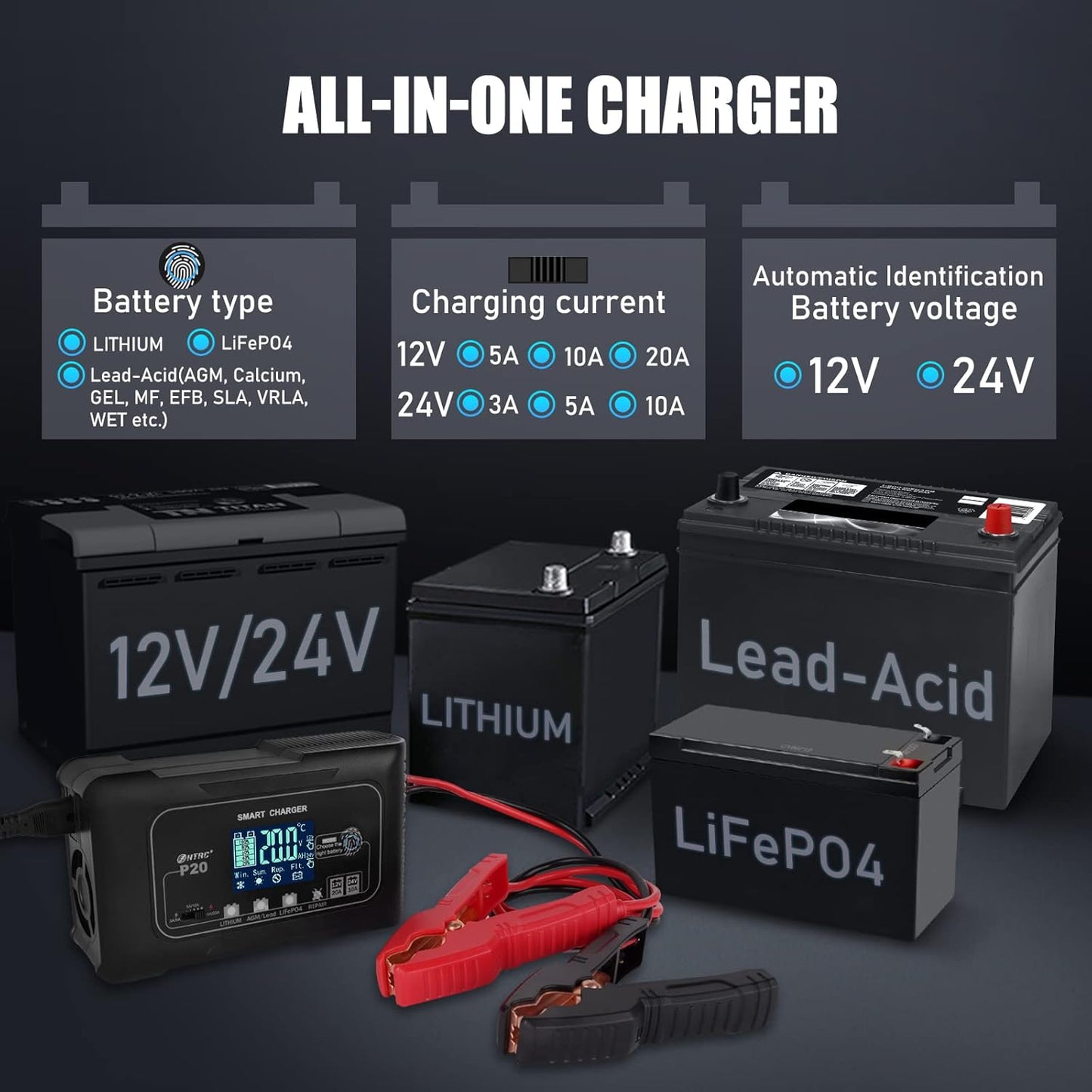 20 Amp Digital Battery Charger