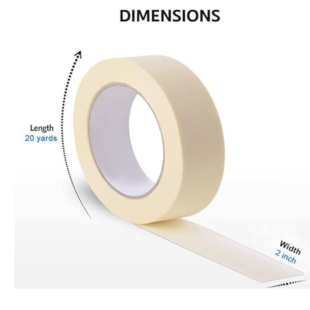 2" Masking Tape White 20 Yard