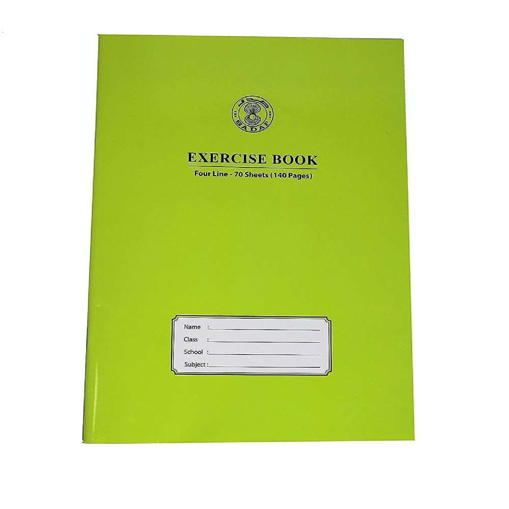 A4-4 Line Exercise Book With left Margin 70 sheets