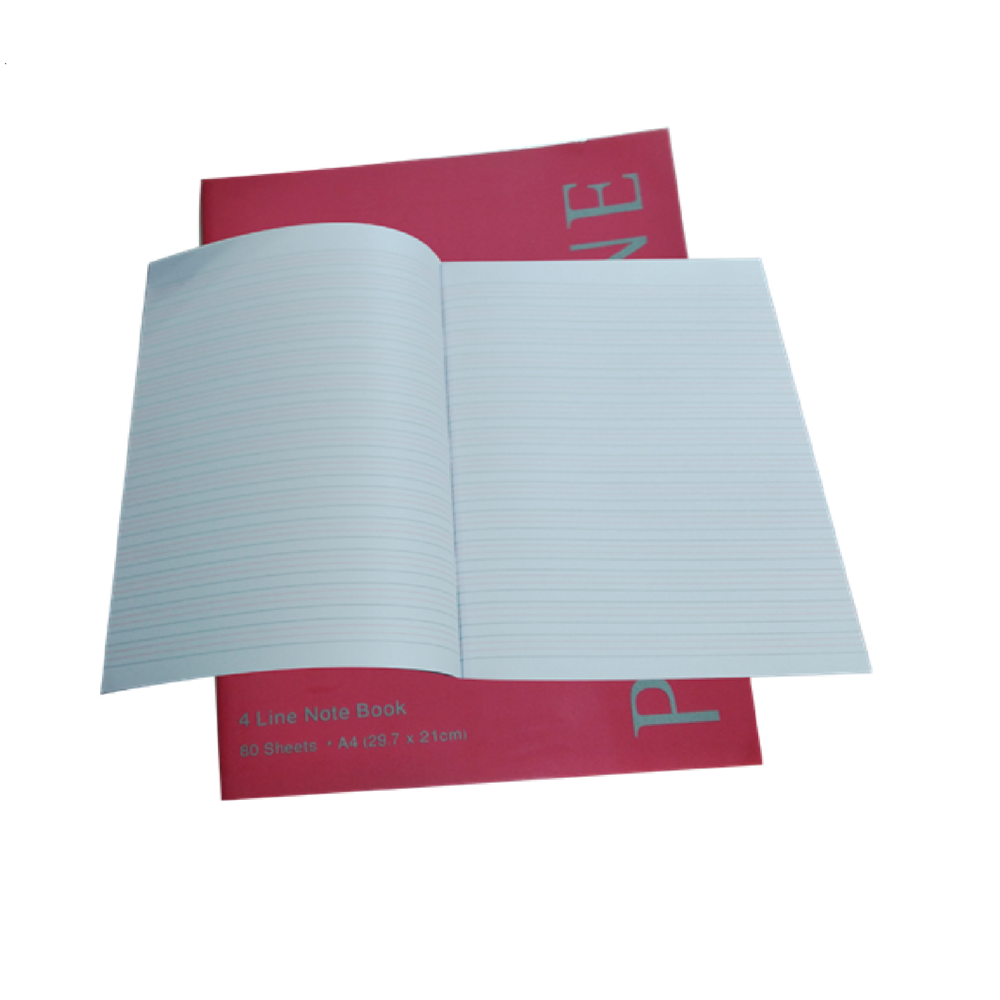 A4- Exercise Book With Four line wight margin 70 Sheets