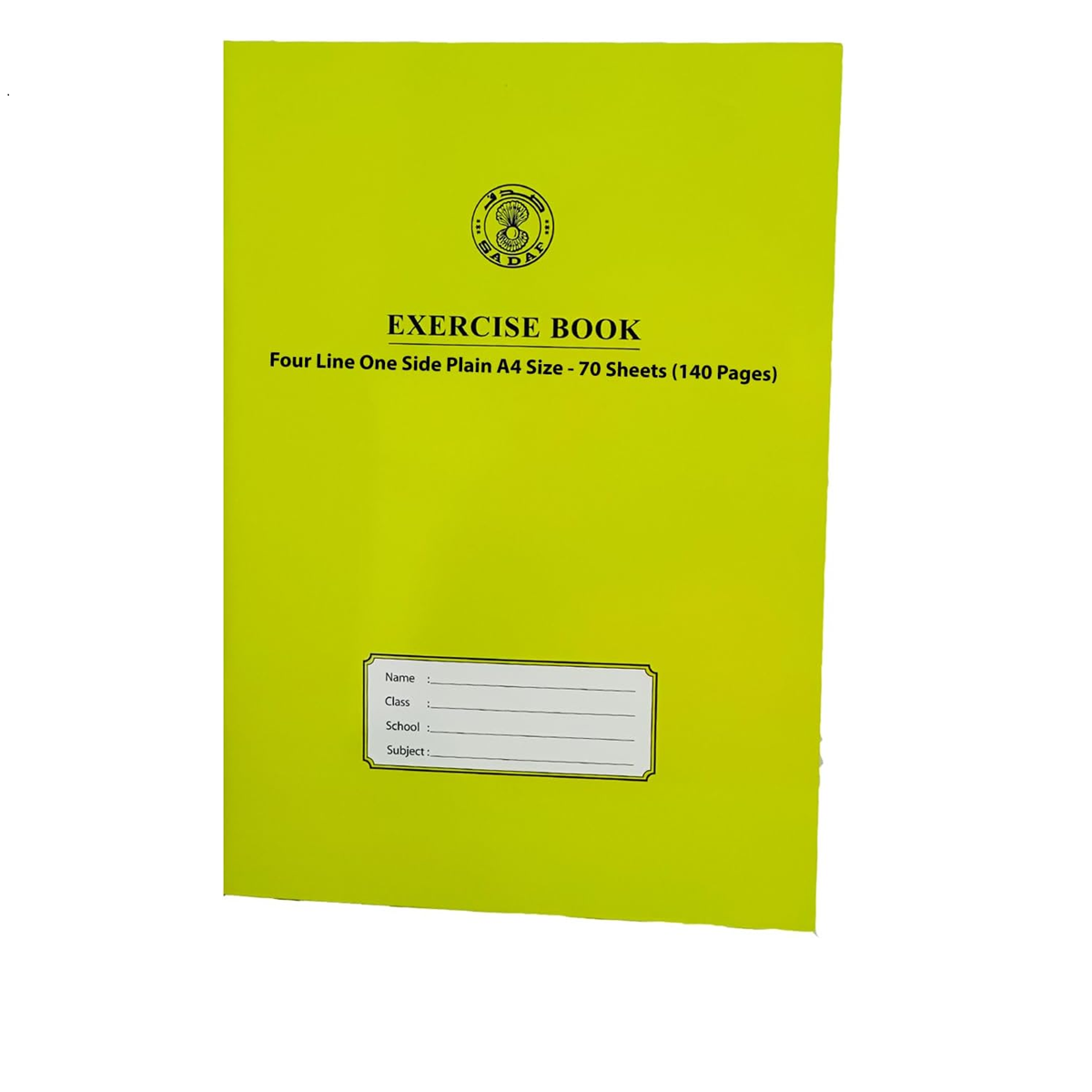 A4- Exercise Book With 1 side plain 70 sheets