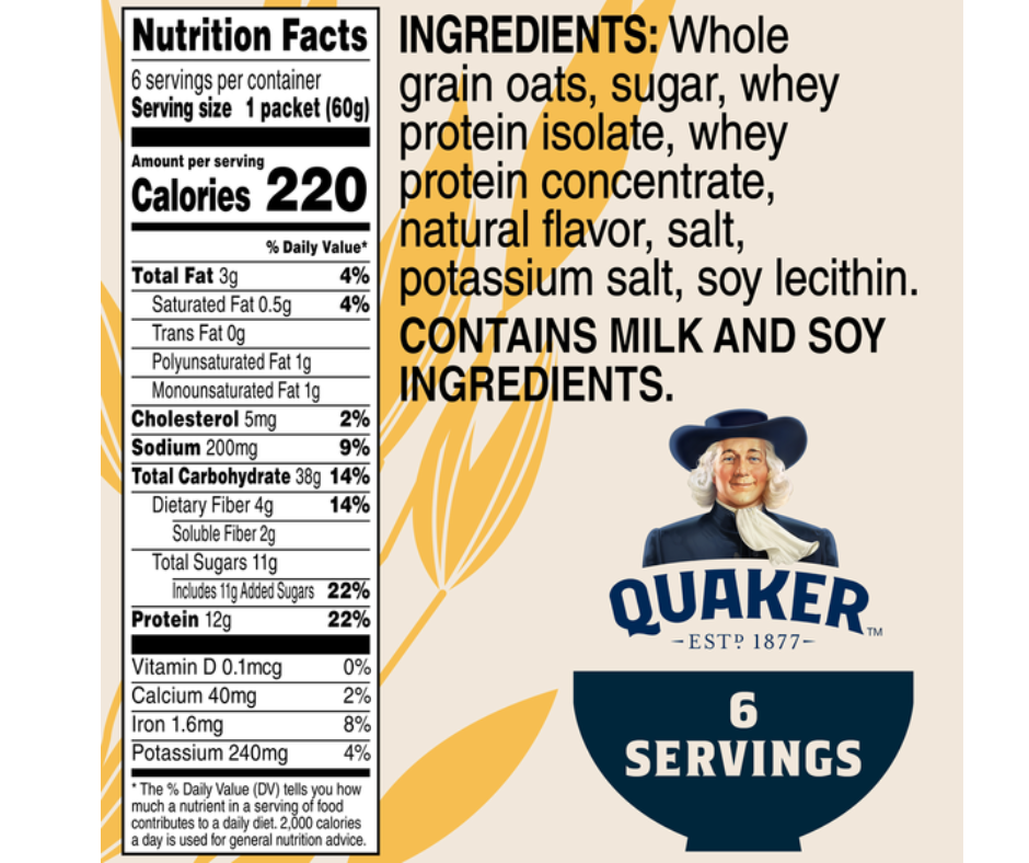 Quaker Whole Oats 400g