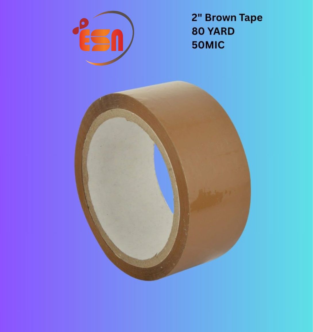 2"BROWN Tape 80YARD /50MIC