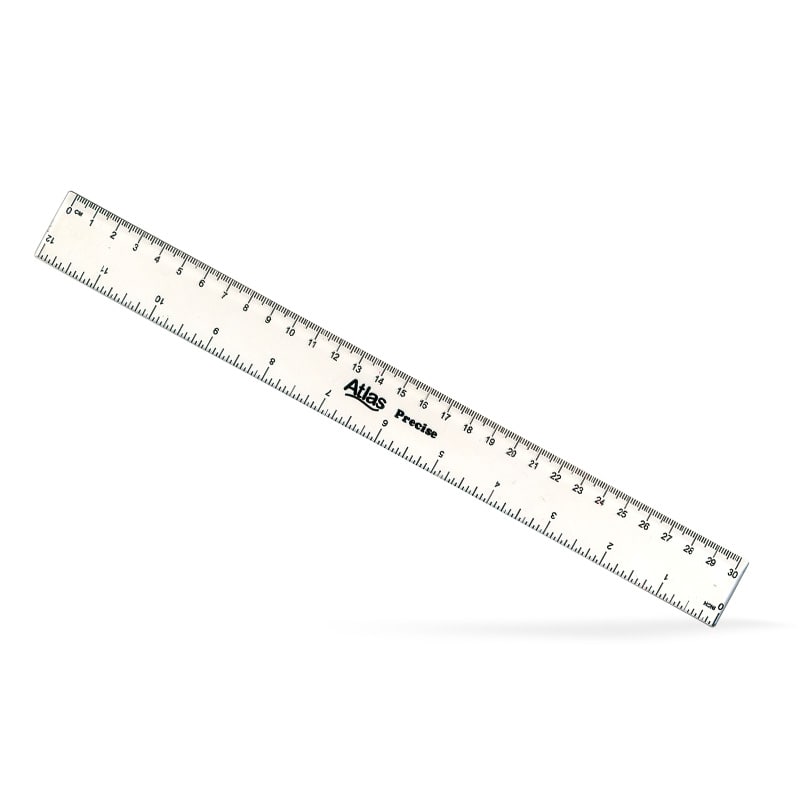 Ruler Clear Crystal 30cm
