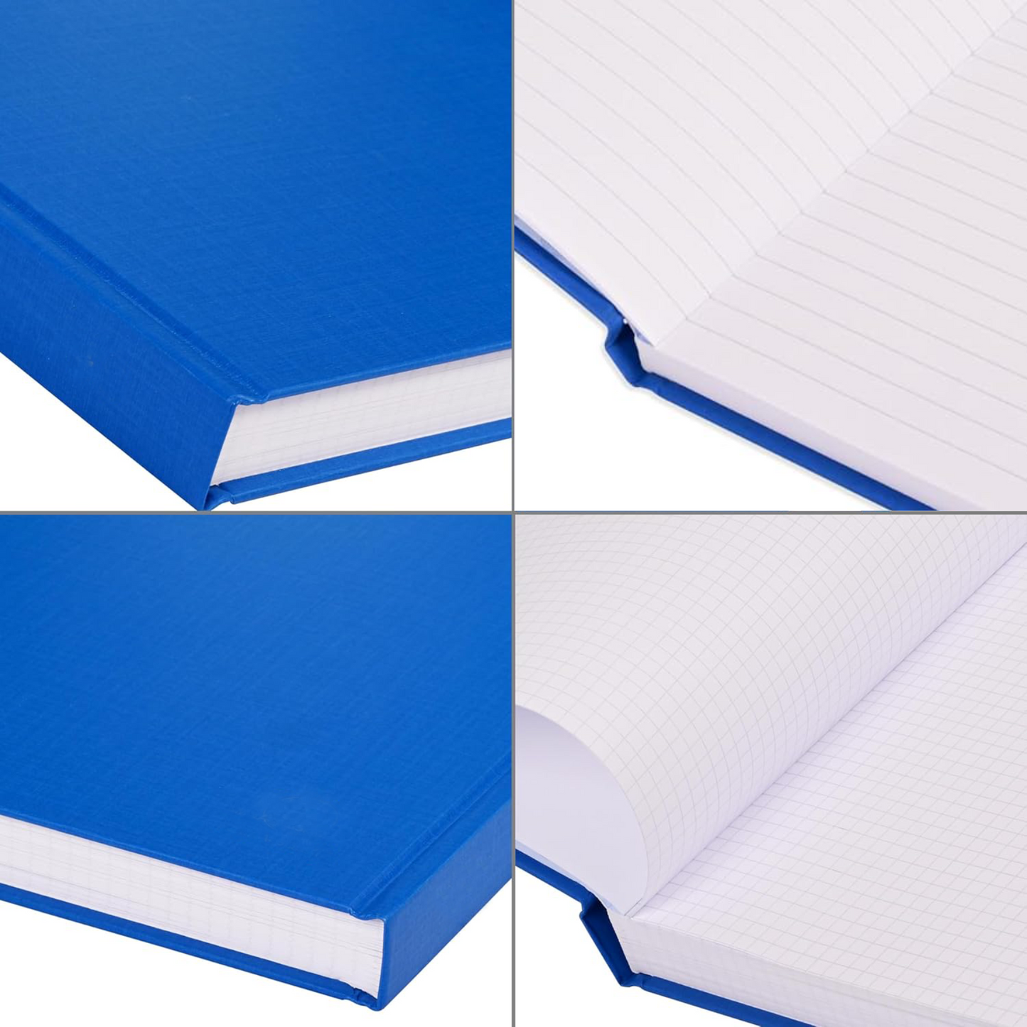 10''X8''-2Q MANUSCRIPT BOOK BLUE/MARB