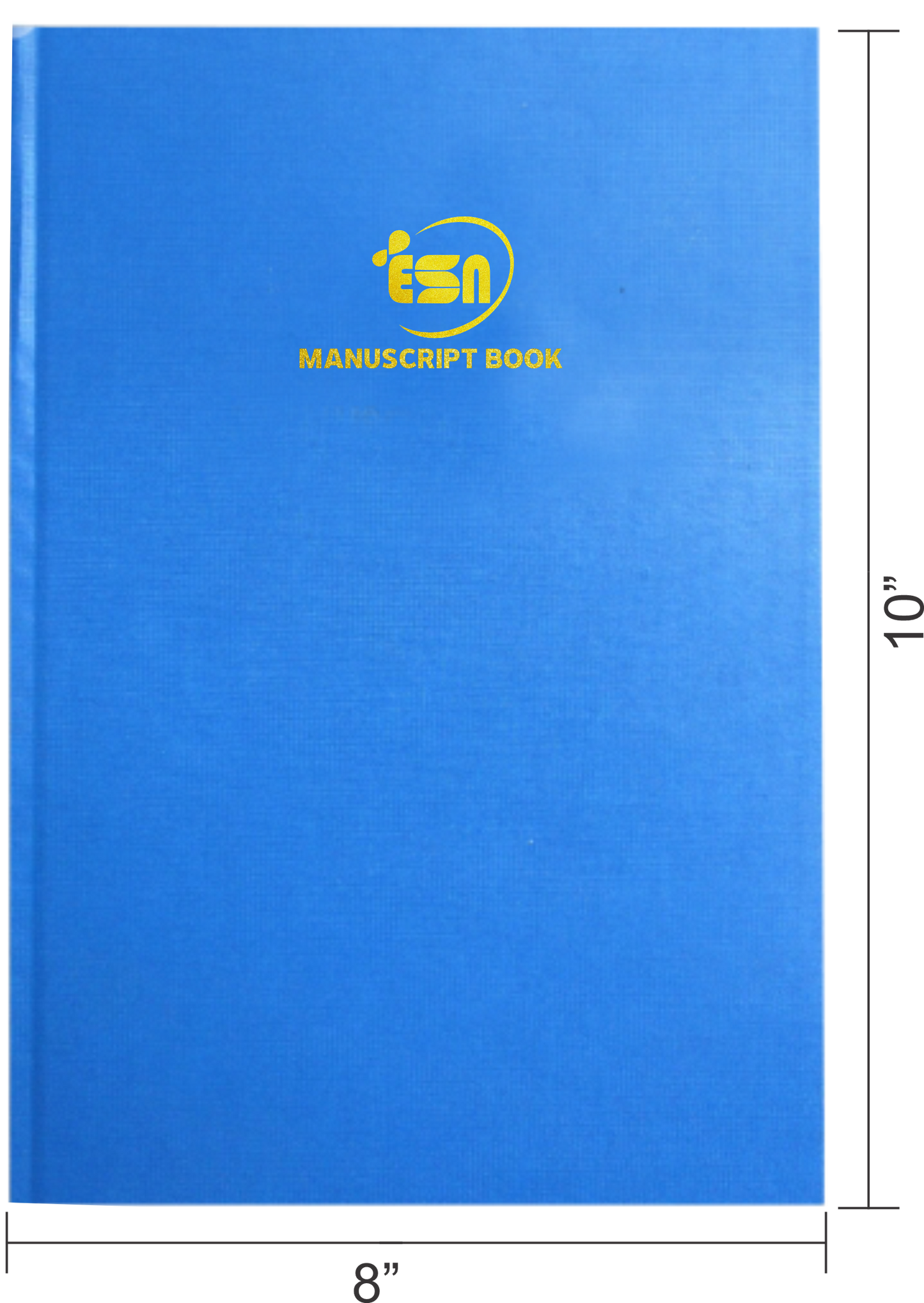 10''X8''-2Q MANUSCRIPT BOOK BLUE/MARB