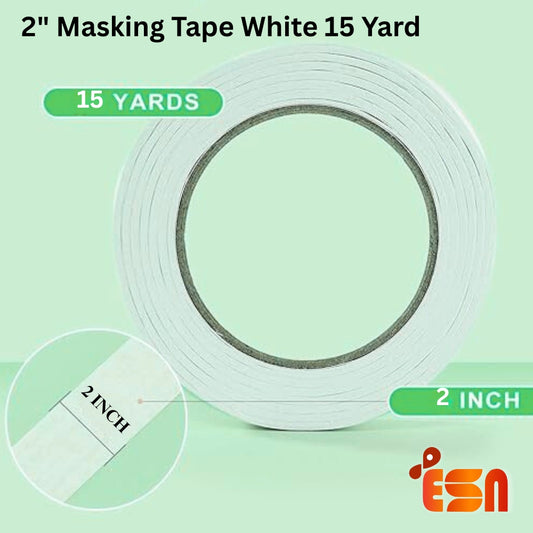 2" Masking Tape White 15 Yard