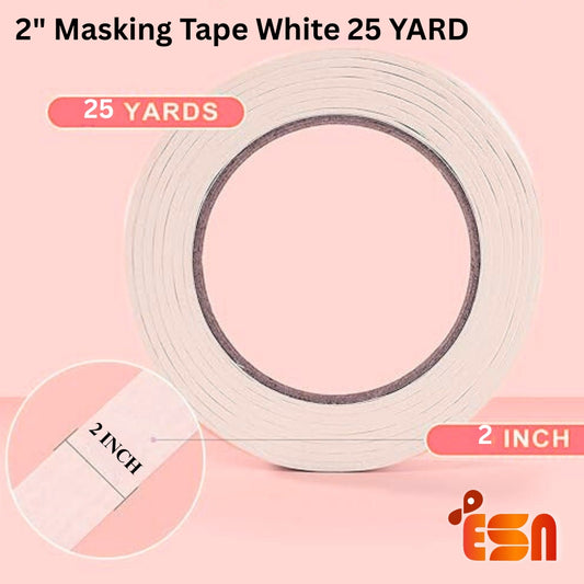 2" Masking Tape White 25 Yard