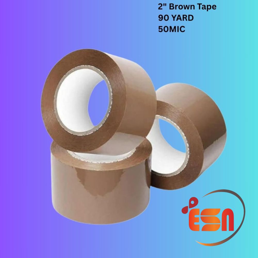 2" BROWN Tape 90YARD /50MIC
