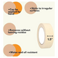 1.5" Masking Tape White 15 Yard