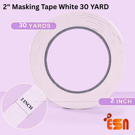 2" Masking Tape White 30 Yard