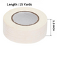 1.5" Masking Tape White 15 Yard