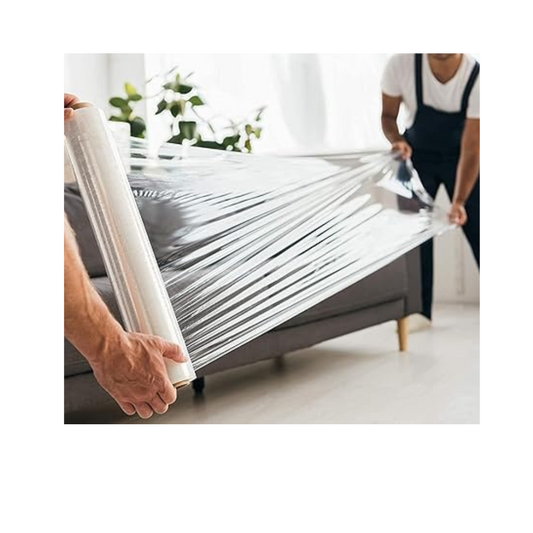 Clear Stretch Films Rolls 1.3kg - 400g Core (gross including 1.3 core)