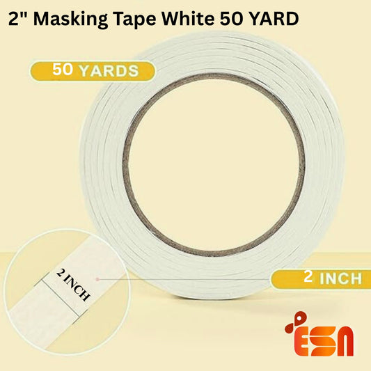 2" Masking Tape White 50 Yard