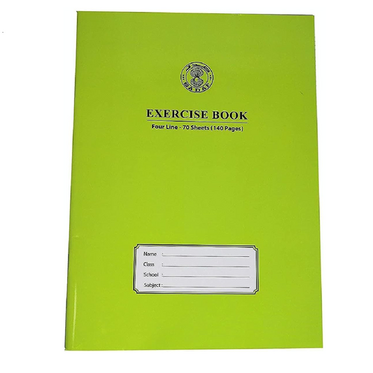 A4-4 Line Exercise Book With 1 side plain 70 sheets
