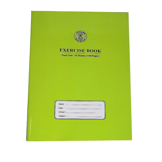 A4-4 Line Exercise Book With left Margin 70 sheets