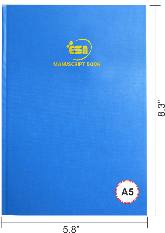 A5-2Q MANUSCRIPT BOOK BLUE/MARB