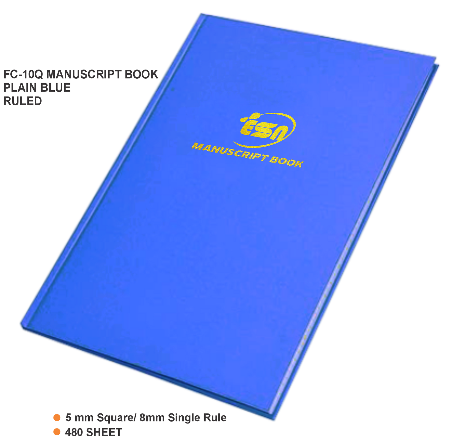 FC-10Q MANUSCRIPT BOOK BLUE/MARB