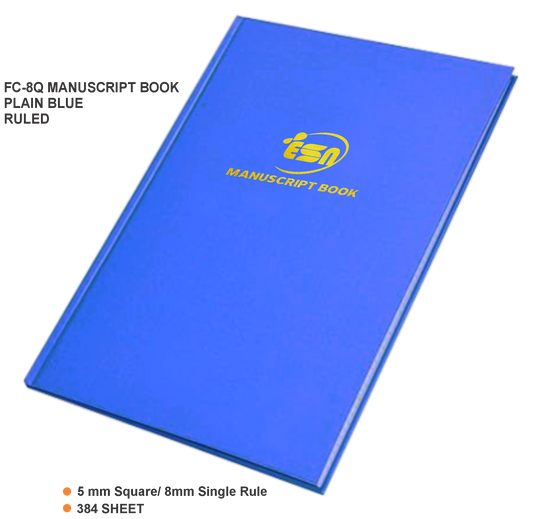 FC-8Q MANUSCRIPT BOOK BLUE/MARB