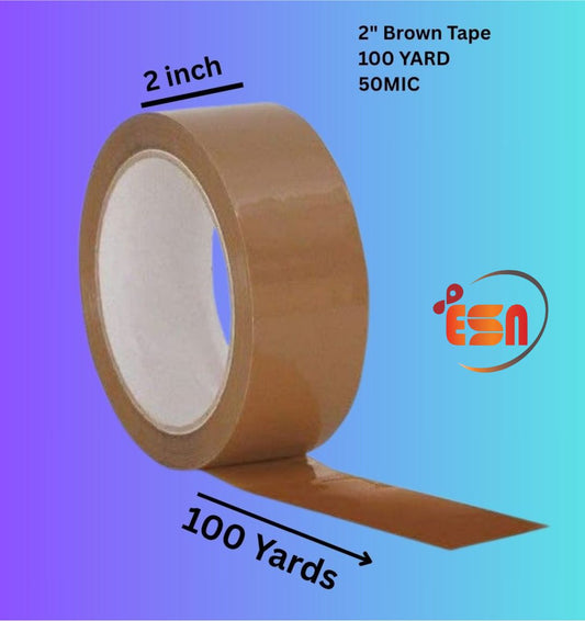 2" BROWN Tape 100YARD /50MIC
