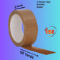 2" Clear & BROWN Tape 50YARD /50MIC