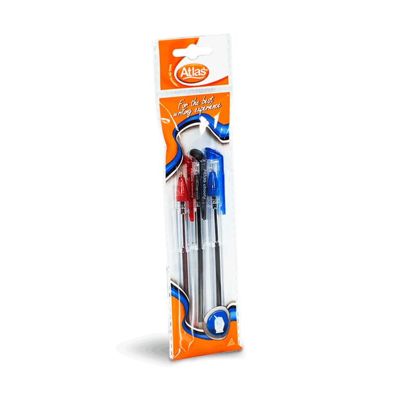 ATLAS PEN CHOOTY ASSORTED – PACK OF 3