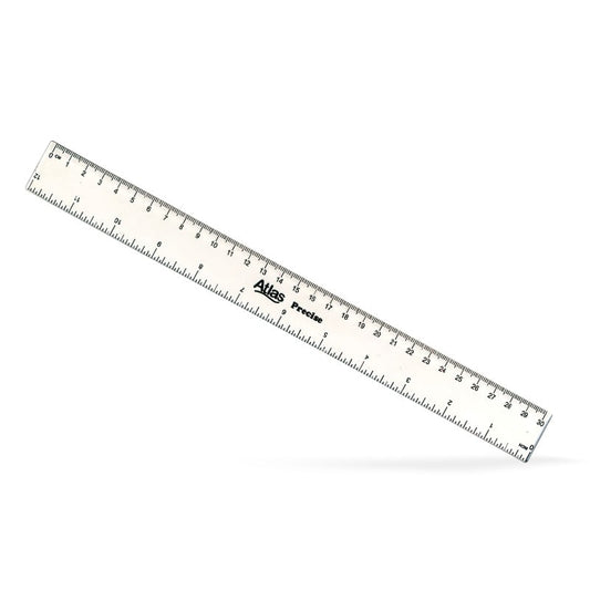 RULER CLEAR CRYSTAL - 30CM